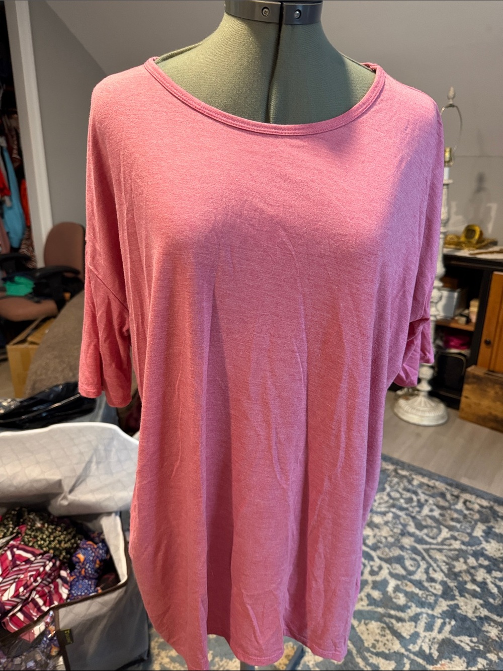 LuLaRoe Dusty Rose Irma Short Sleeve Tee